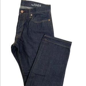 Gap 1969 Authentic Skinny Selvedge Denim Men's Size 32x28 Button Fly Closure
